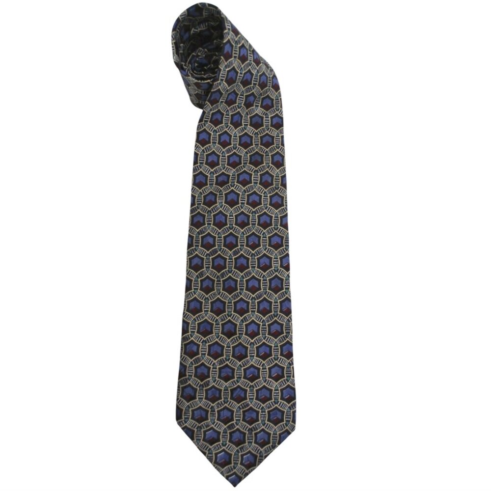 vtg COURREGES foulard print silk tie